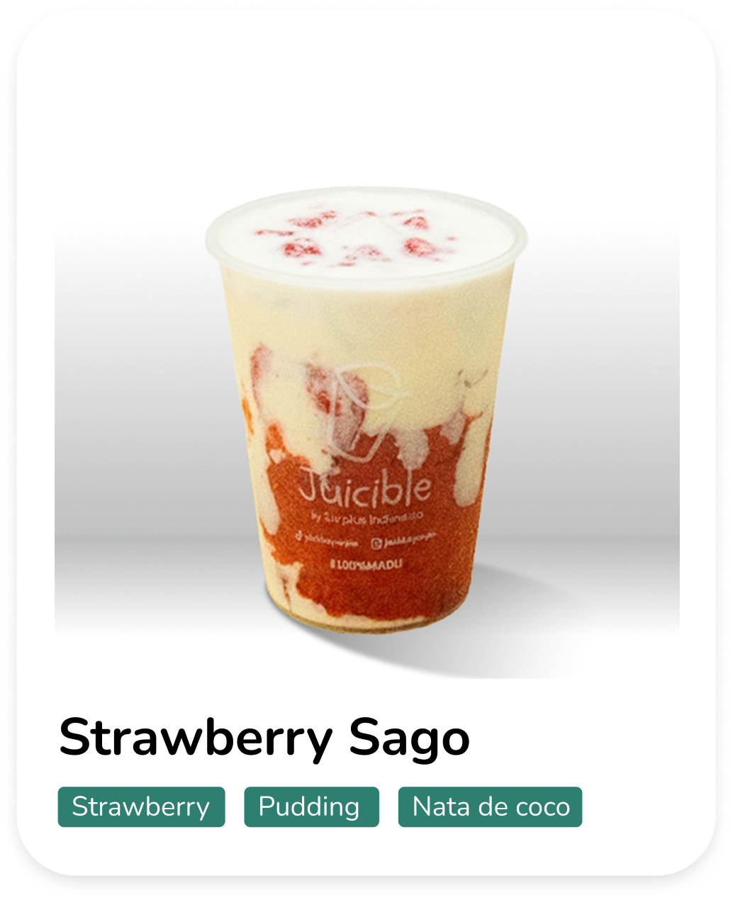 Juicible Keliling - Strawberry Sago